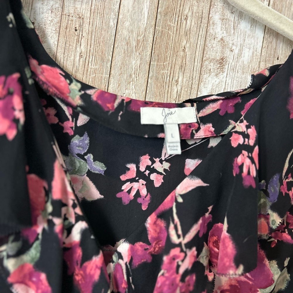 Joie L floral dress 100% silk ruffle Whimsigoth cottagecore tiered romantic… - Picture 4 of 5
